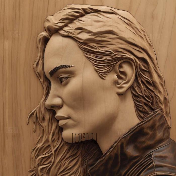 Kate Winslet 4 stl model for CNC